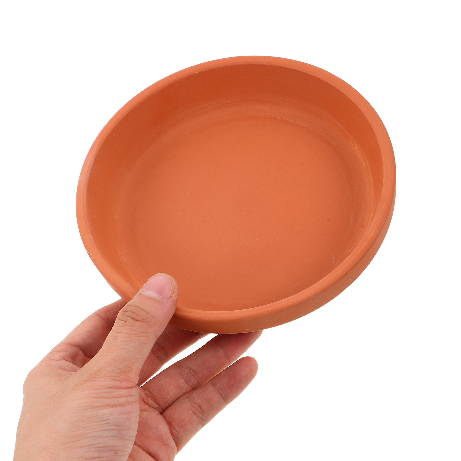 Drip Tray Saucer - 12個入り植木鉢受け皿 11cm テラコッタ製水受け皿、屋内/屋外庭園用植木鉢、小型粘土製植木鉢用トレイ