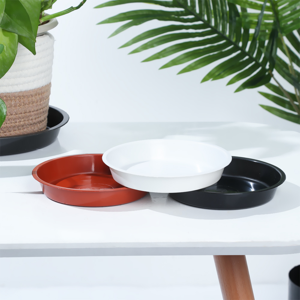 丸い形の植物トレイ,耐久性のあるプラスチック製のドリップトレ - Drip Tray Saucer のレビューと価格