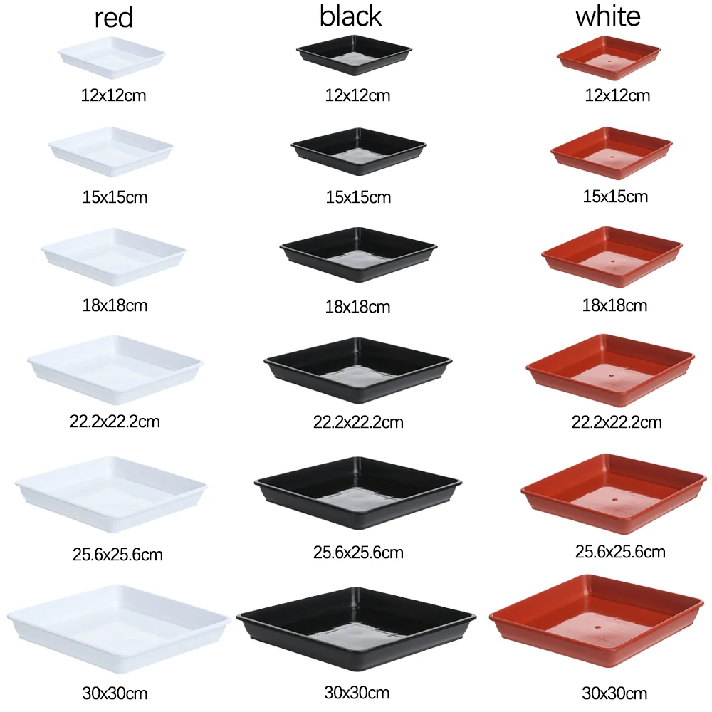 1 個の頑丈な正方形の耐久性のあるドリップトレイ屋内屋外用プ - Drip Tray Saucer のレビューと価格