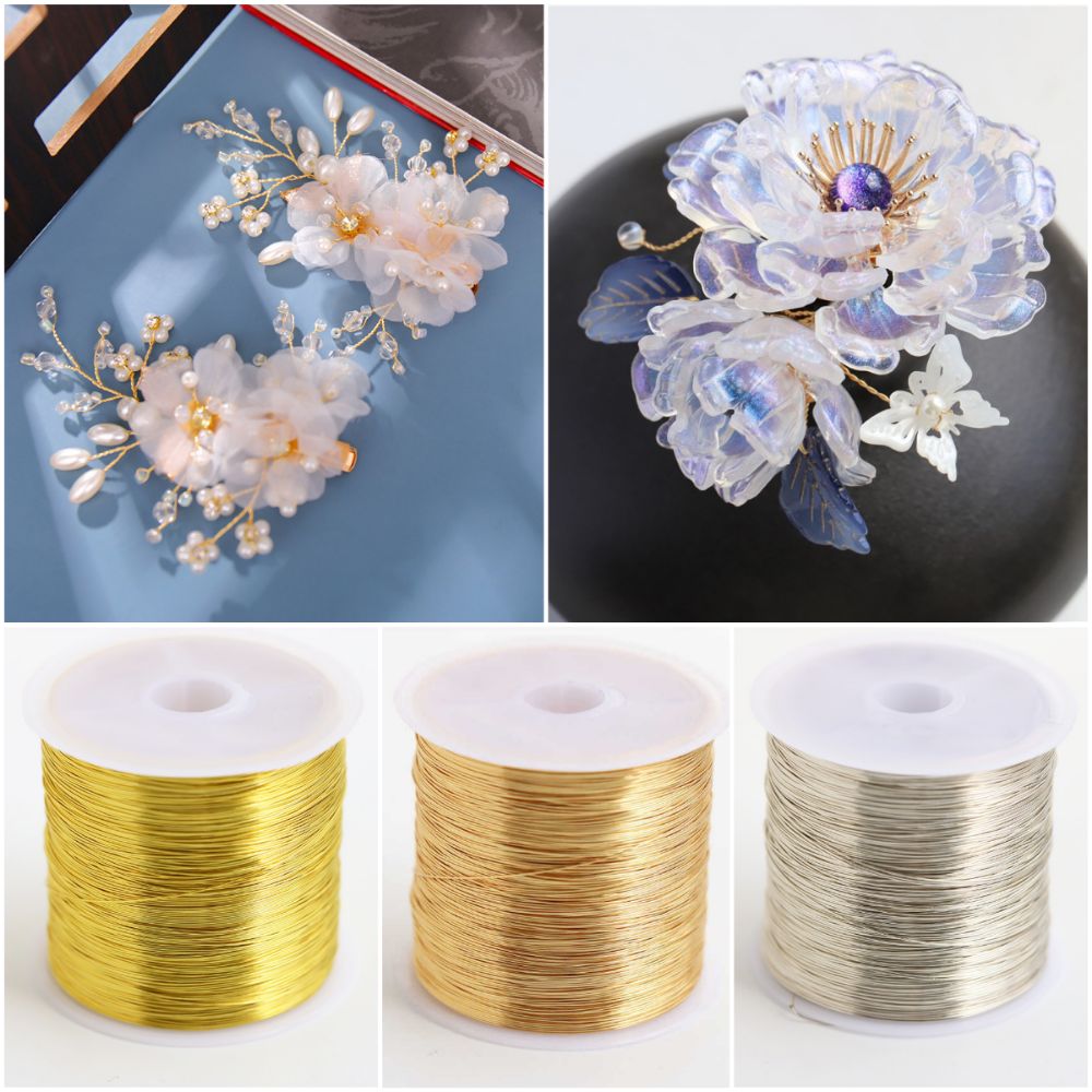 100m/ロール金メッキ色保持合金銅線0.3mm 0.4mm - Copper Wire Roll のレビューと価格