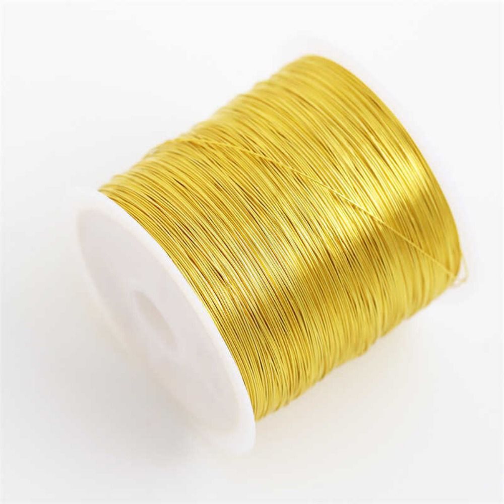 100m/ロール金メッキ色保持合金銅線0.3mm 0.4mm - Copper Wire Roll のレビューと価格
