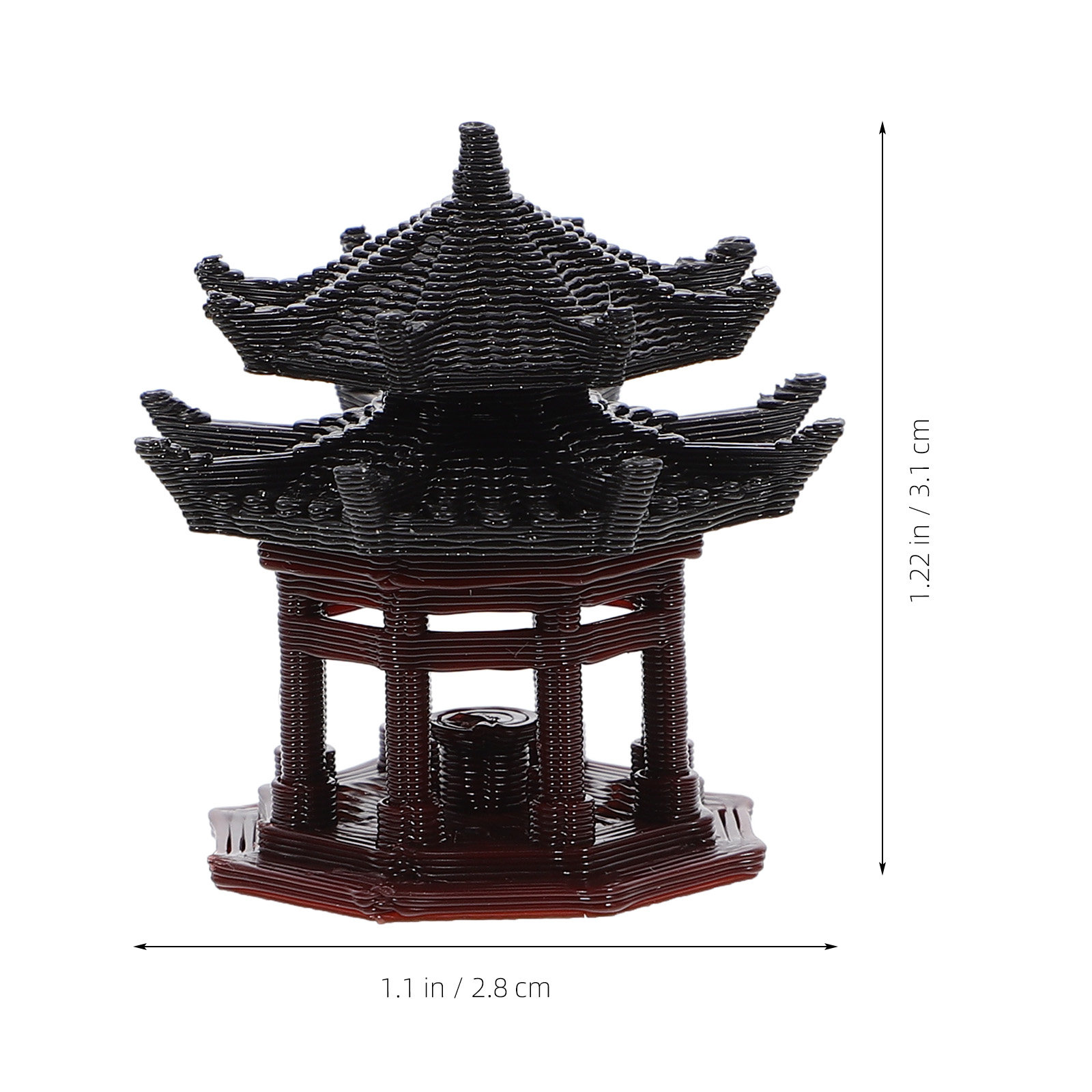繊細なプラスチック製のパビリオン装飾品。中国風のパビリオンデ - Bonsai Garden Landscape Design のレビューと価格