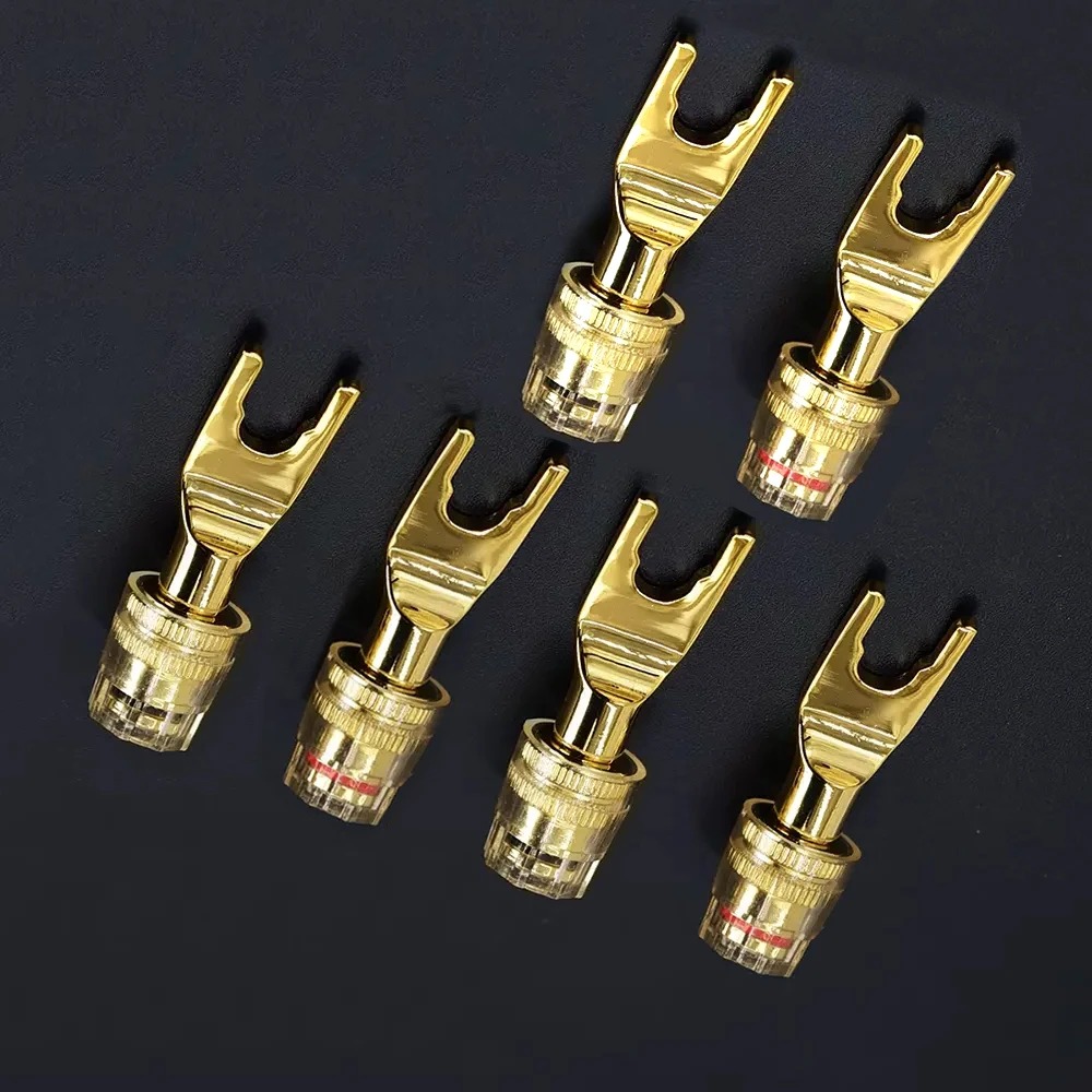 HiFi 24K 金メッキ厚銅 U 字型 Y スペード スピ - Copper Wire Roll のレビューと価格