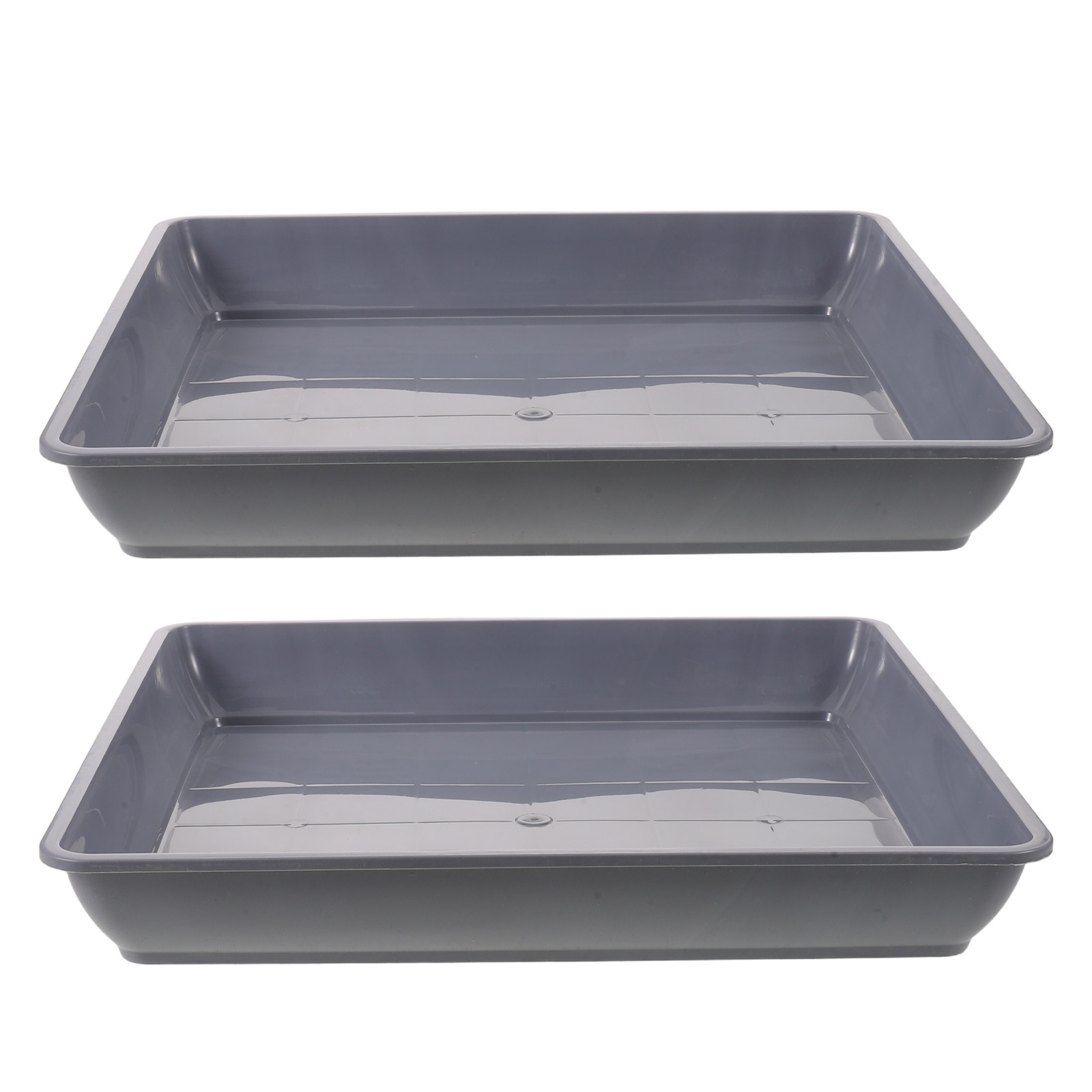 2個入り、正方形のプラスチック製プランター用トレイ。厚みのあ - Drip Tray Saucer のレビューと価格