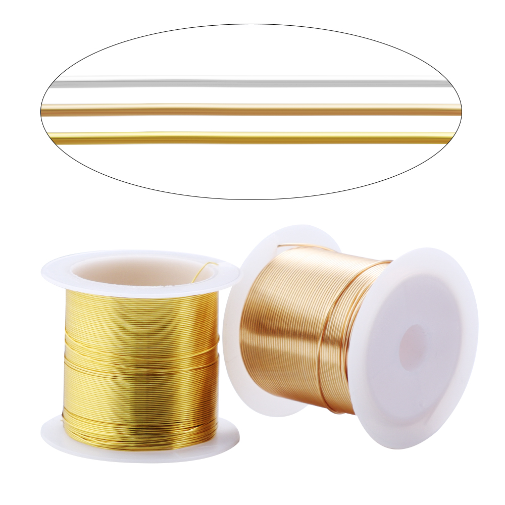 1 ロール銅ビーズワイヤー 0.3-0.8 ミリメートルゴー - Copper Wire Roll のレビューと価格