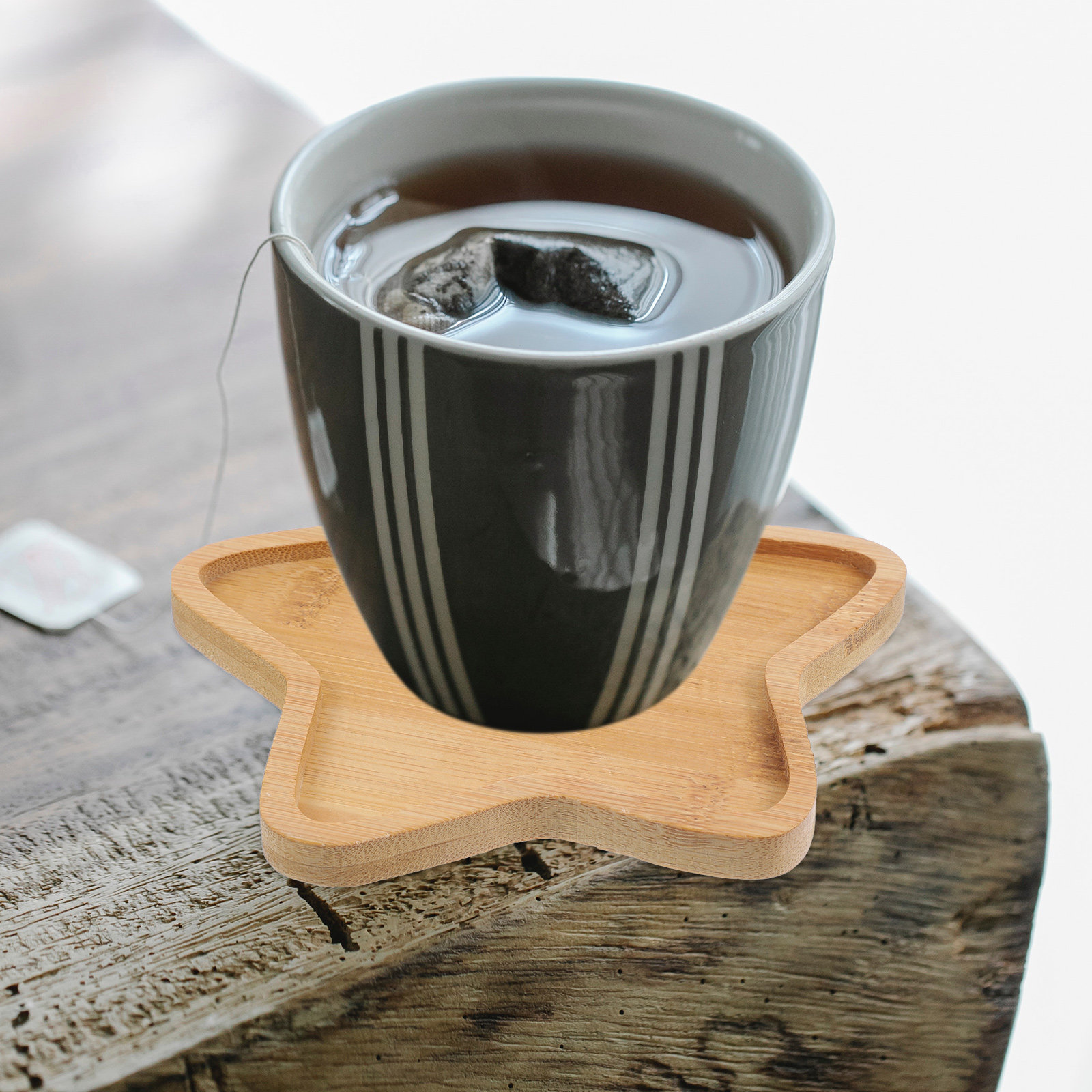 4個入り 竹製 花鉢用トレー 植木鉢底皿 滴水防止トレー 床 - Drip Tray Saucer のレビューと価格