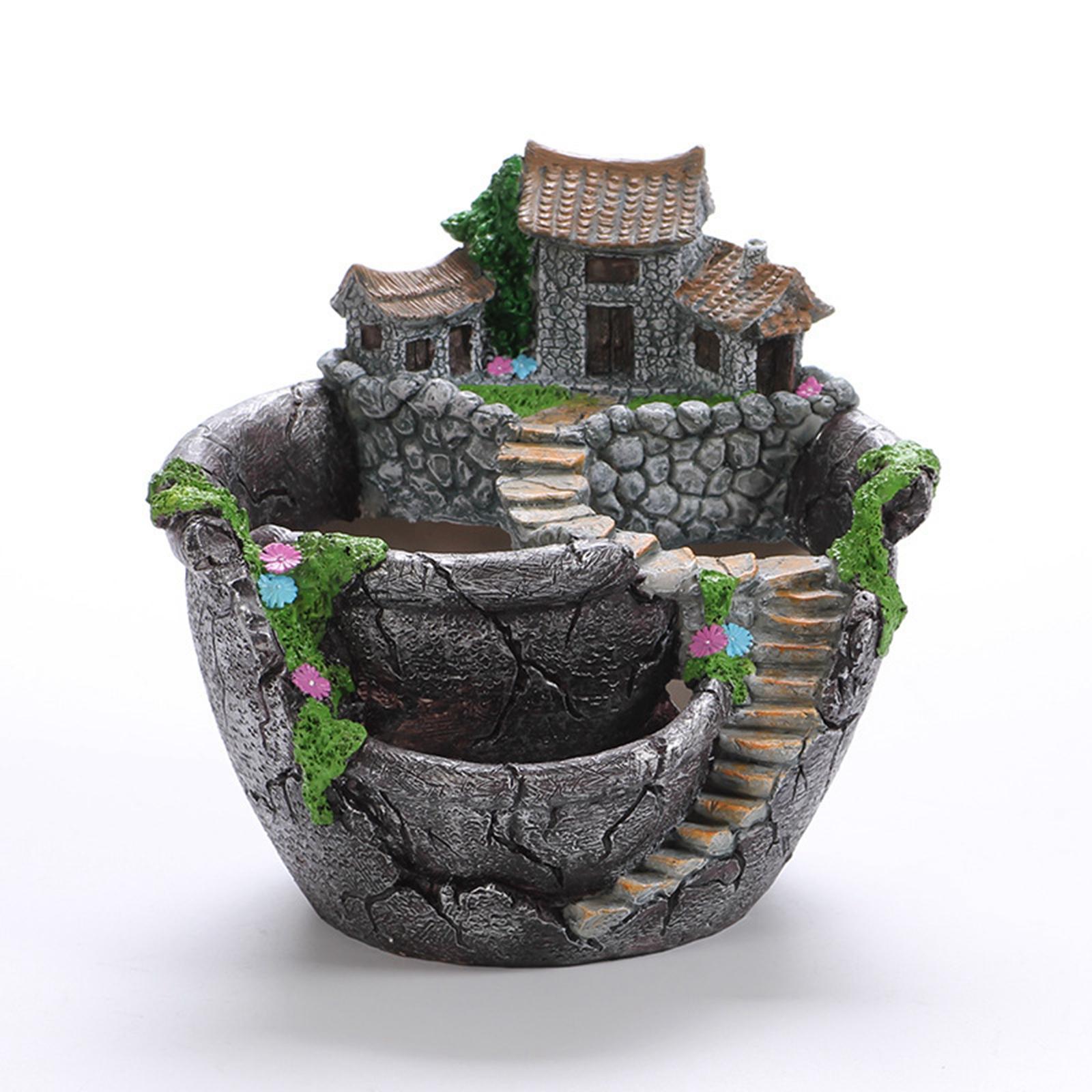 フラワーポット フェアリーガーデン デザイン マイクロランド - Bonsai Garden Landscape Design のレビューと価格