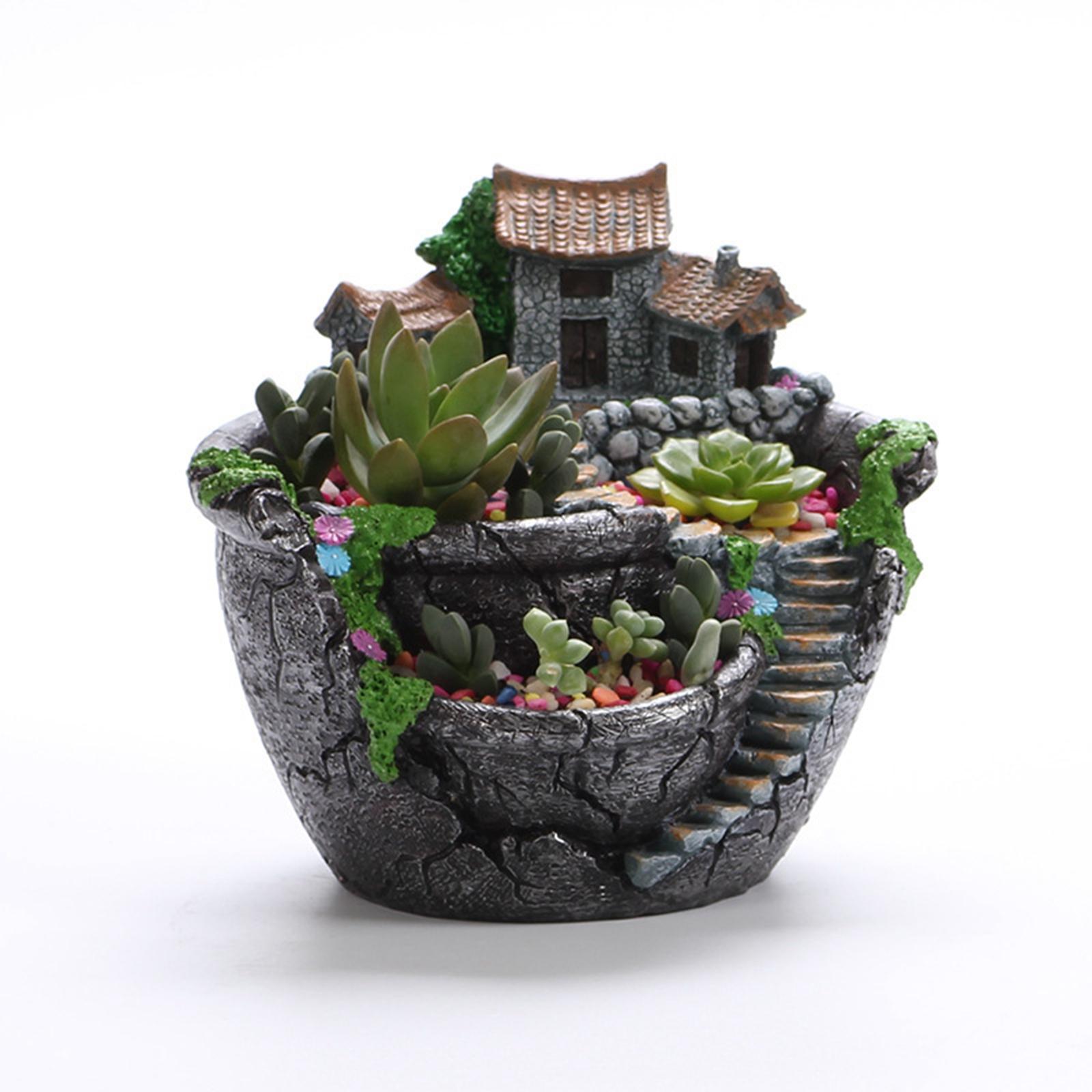 フラワーポット フェアリーガーデン デザイン マイクロランド - Bonsai Garden Landscape Design のレビューと価格