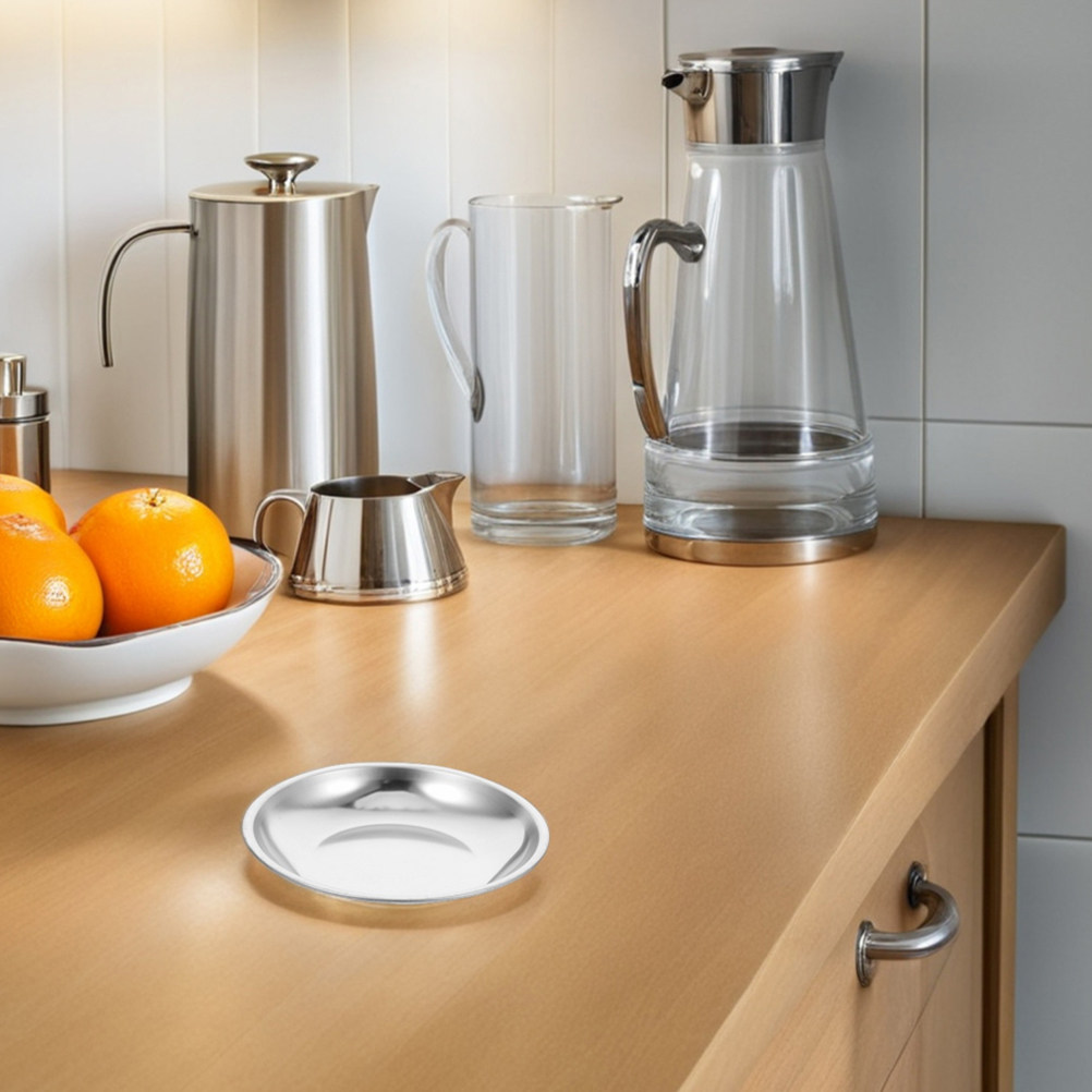 ステンレス製ティーバッグホルダー6個入り、丸型トレイ、ティー - Drip Tray Saucer のレビューと価格